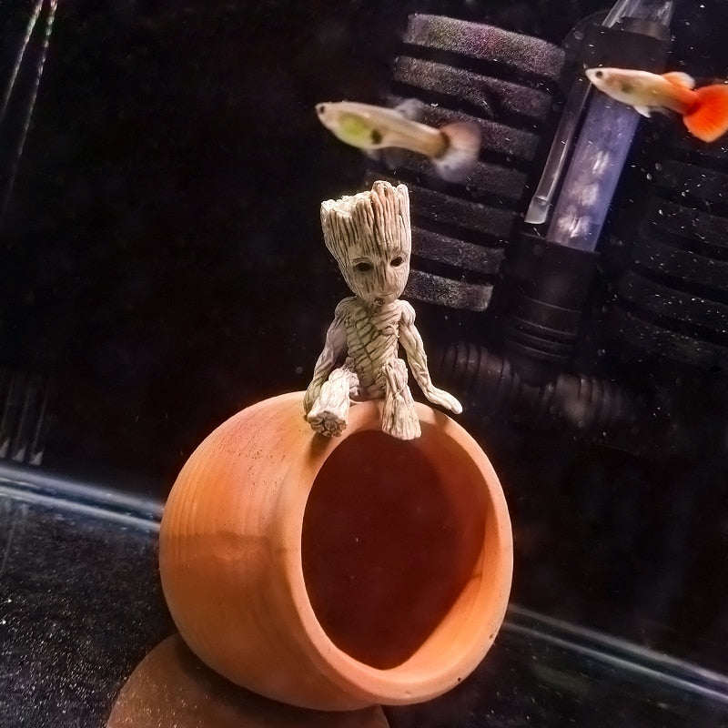 Decoração de Aquário  Mini Groot