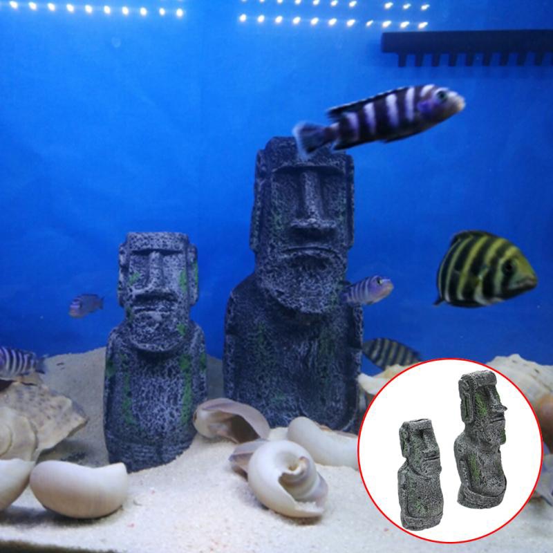 Decoração para Aquário Moai