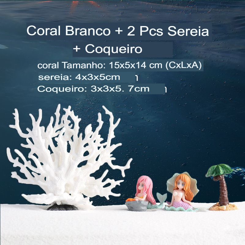 Decoração para Aquário Coral