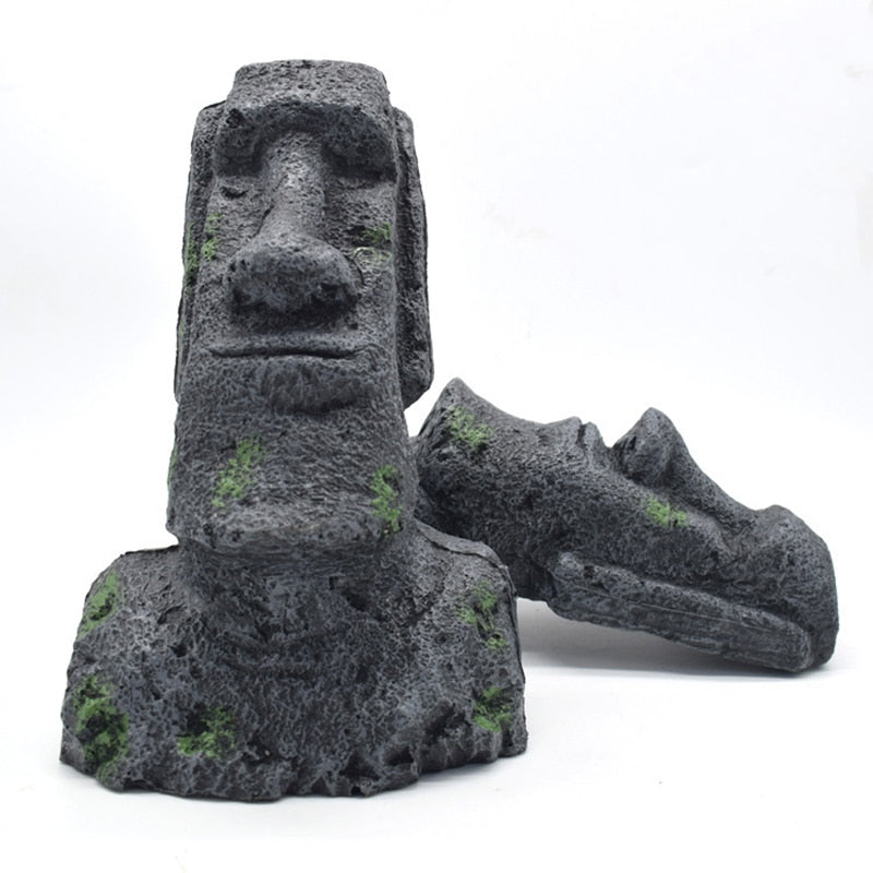 Decoração para Aquário Moai